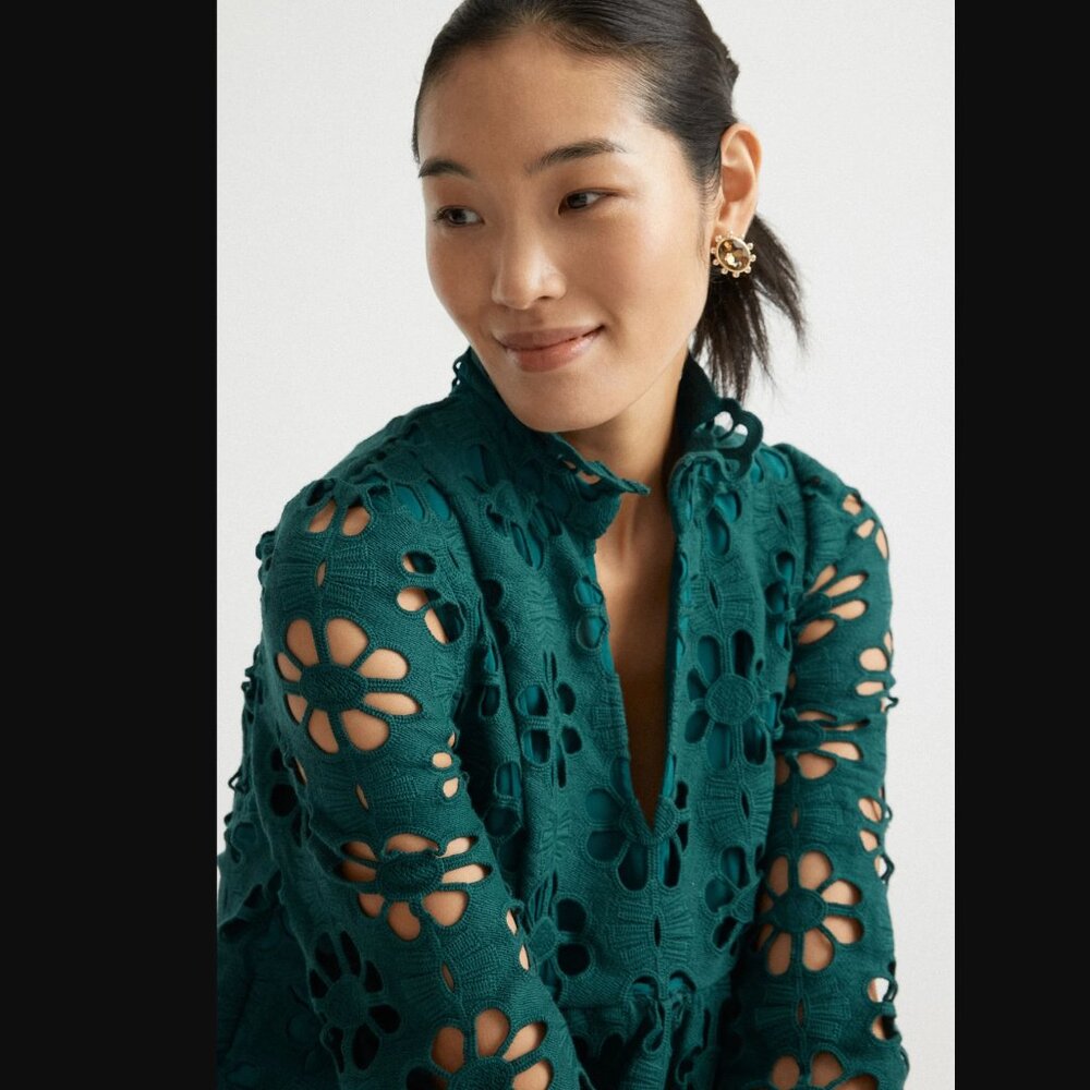 Tuckernuck Green Lace Palmerston Dress NWT - Picture 4 of 11